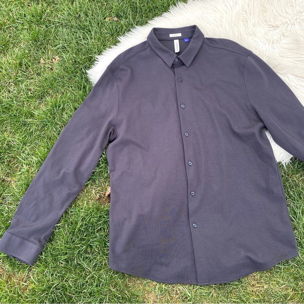 Artefact Navy Modern button down Shirt large regular